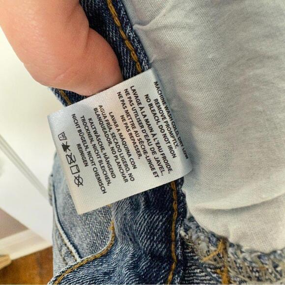 John Galt Medium Blue Natalia Low  Rise Carpenter Jeans - Picture 12 of 12